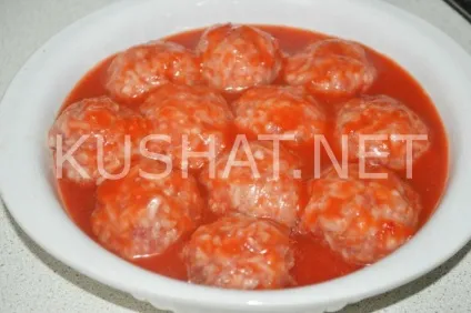 Їжачки з фаршу з рисом в духовці (їжачки) Їжачки з фаршу з рисом в духовці