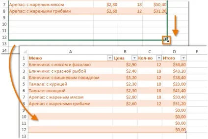 Excel 2013 таблиці