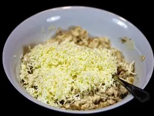Фаршировані печериці запечені в духовці