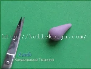 Фіалка з полімерної глини