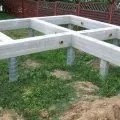 Фундамент з азбестоцементних труб своїми руками