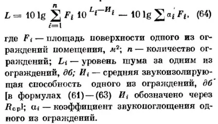 Формула для розрахунку звукоізоляції авто (розрахунку) Формула для розрахунку звукоізоляції авто