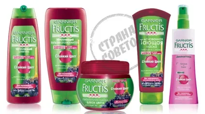 Garnier fructis - стійкий колір - шампунь, кондиціонер, маска, спрей (крем) Garnier fructis - стійкий колір - шампунь, кондиціонер, маска, спрей