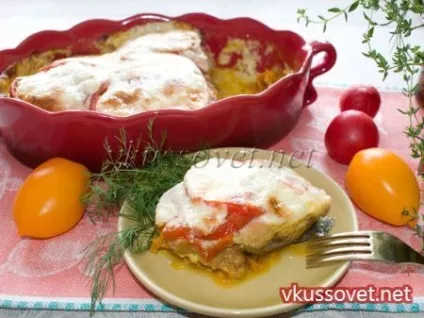 Горбуша з помідорами і сиром, рецепт з покроковими фото (в духовці) Горбуша з помідорами і сиром, рецепт з покроковими фото
