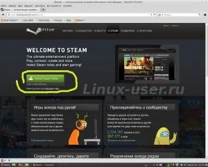 Граємо в ігри під steam linux