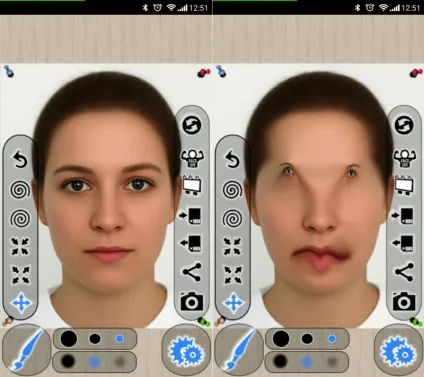 Цікава програма для спотворення особи для android