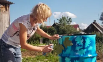 Як найкраще заховати бочку для води на ділянці за допомогою декору (води) Як найкраще заховати бочку для води на ділянці за допомогою декору