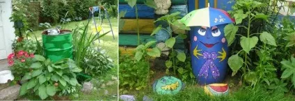 Як найкраще заховати бочку для води на ділянці за допомогою декору (бочка) Як найкраще заховати бочку для води на ділянці за допомогою декору