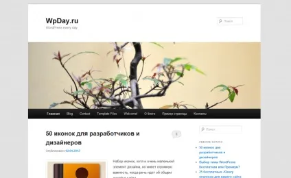 Як змінити фон в wordpress, wpday