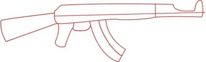 Як намалювати ак-47 олівцем (намалювати) Як намалювати ак-47 олівцем