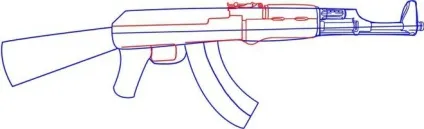 Як намалювати ак-47 олівцем (малювати) Як намалювати ак-47 олівцем