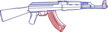 Як намалювати ак-47 олівцем (малювати) Як намалювати ак-47 олівцем