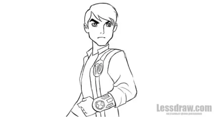 Як намалювати бен 10 олівцем, lessdraw (lessdraw) Як намалювати бен 10 олівцем, lessdraw
