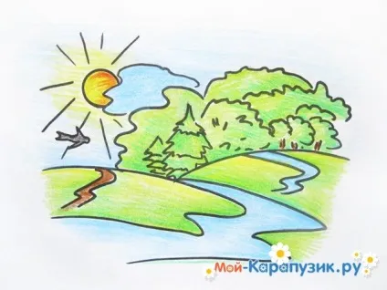 Як намалювати пейзаж олівцем поетапно для початківців (пейзаж) Як намалювати пейзаж олівцем поетапно для початківців
