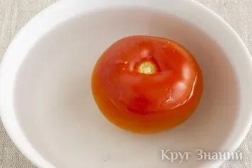 Як очистити помідор від шкірки - коло знань (помідор) Як очистити помідор від шкірки - коло знань