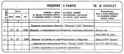 Як оформити роботу за сумісництвом запис в трудовій книжці за сумісництвом зразок (роботу) Як оформити роботу за сумісництвом запис в трудовій книжці за сумісництвом зразок