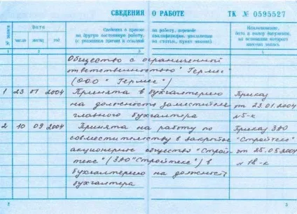Як оформити роботу за сумісництвом запис в трудовій книжці за сумісництвом зразок (трудової) Як оформити роботу за сумісництвом запис в трудовій книжці за сумісництвом зразок