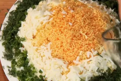 Як приготувати класичний салат мімоза з сайра і сиром - покроковий рецепт з фото (салат) Як приготувати класичний салат мімоза з сайра і сиром - покроковий рецепт з фото