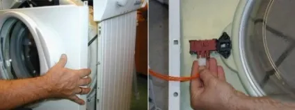 Як розібрати пральну машину як зняти верхню і сервісну панелі, тен, задню стінку (зняти) Як розібрати пральну машину як зняти верхню і сервісну панелі, тен, задню стінку