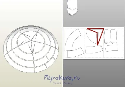 Як зробити щит капітана америка, pepakura (marvel) Як зробити щит капітана америка, pepakura