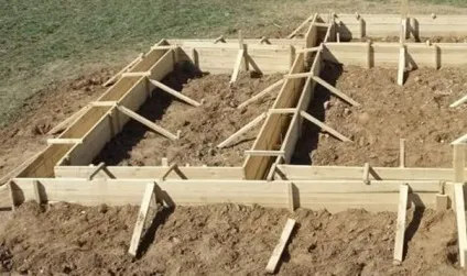 Як будується стрічковий фундамент
