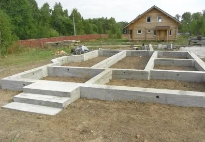 Як будується стрічковий фундамент