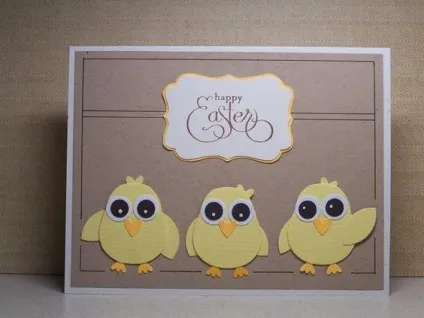 Як створити листівку stampin - up з півнем, курочкою або курчам (card) Як створити листівку stampin - up з півнем, курочкою або курчам