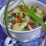 Картопля з фаршем запечений в фользі (картопля) Картопля з фаршем запечений в фользі