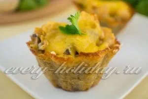 Картопляні кошики з начинкою (кошичок) Картопляні кошики з начинкою