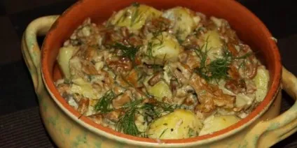 Картопля з грибами в духовці (з куркою, в сметані) рецепти (картопля) Картопля з грибами в духовці (з куркою, в сметані) рецепти