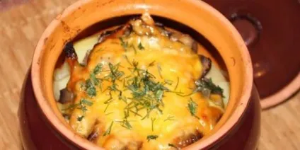 Картопля з грибами в духовці (з куркою, в сметані) рецепти (картопля) Картопля з грибами в духовці (з куркою, в сметані) рецепти
