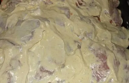 Картопля з куркою і грибами в духовці під сметаною, як готувати, страви (поміщаємо) Картопля з куркою і грибами в духовці під сметаною, як готувати, страви