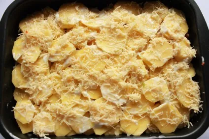 Картопля з фаршем запечені в духовці (картопля) Картопля з фаршем запечені в духовці