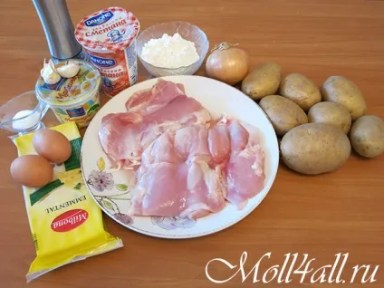 Картопляна запіканка з куркою в духовці, рецепт з фото (картопляна запіканка рецепт) Картопляна запіканка з куркою в духовці, рецепт з фото