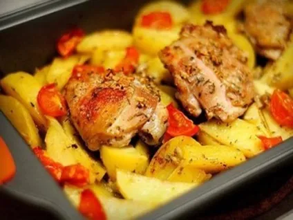 Картопля з м'ясом в духовці прості рецепти з фото, кулінарія, статті (картопля) Картопля з м'ясом в духовці прості рецепти з фото, кулінарія, статті