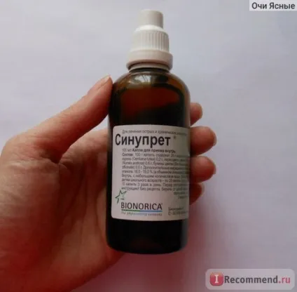 Краплі bionorica Синупрет - «Синупрет - лікування нежиті - лікування гаймориту (Синупрет) Краплі bionorica Синупрет - «Синупрет - лікування нежиті - лікування гаймориту