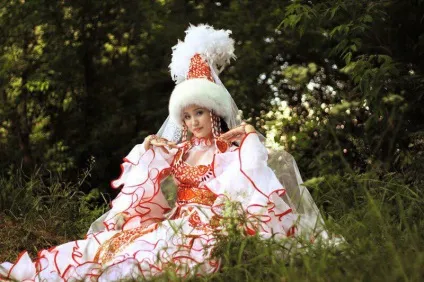 Казахське весільну сукню