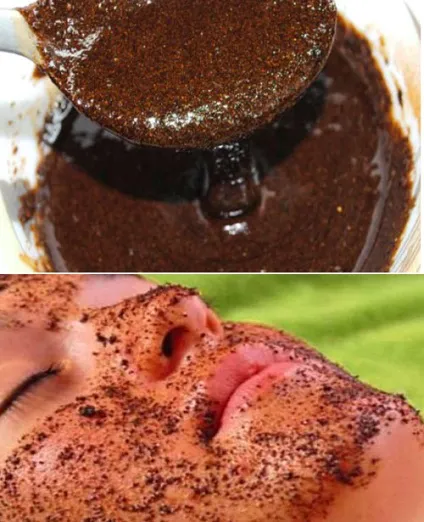 Кавова маска для обличчя