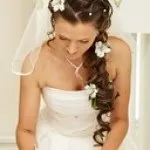 Красиві і цікаві весільні зачіски (весільні зачіски фото з фатою з діадемою на весілля 2014 року) Красиві і цікаві весільні зачіски