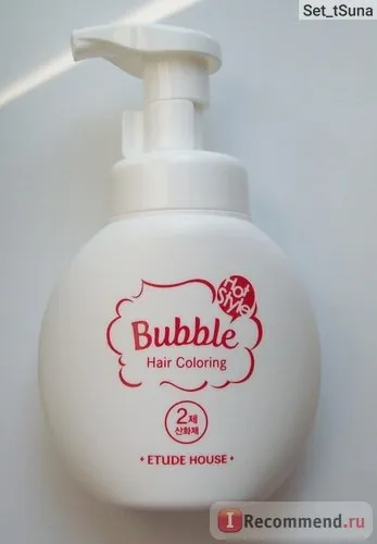 Фарба для волосся etude house bubble hair coloring - «пофарбувати волосся і не зіпсувати їх це -