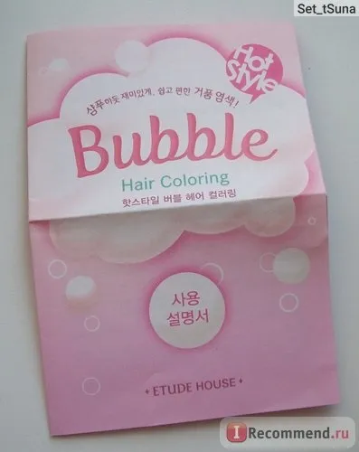 Фарба для волосся etude house bubble hair coloring - «пофарбувати волосся і не зіпсувати їх це -