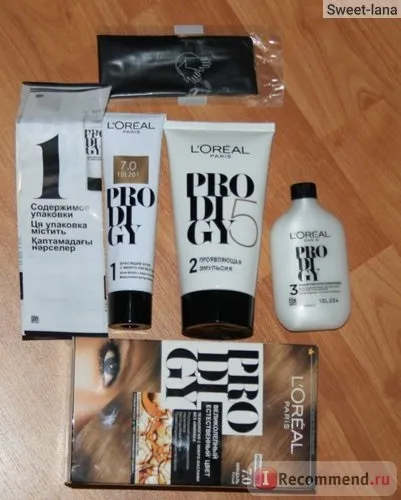 Фарба для волосся l oreal prodigy - «відтінок 7 (oreal) Фарба для волосся l oreal prodigy - «відтінок 7