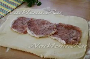 Кулеб'яка з м'ясом і картоплею, рецепт з фото (масло) Кулеб'яка з м'ясом і картоплею, рецепт з фото