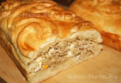 Кулеб'яка з м'ясом - рецепт з покроковими фото (рецепт) Кулеб'яка з м'ясом - рецепт з покроковими фото