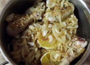 Курка з апельсином