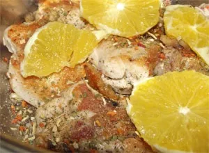 Курка з апельсином