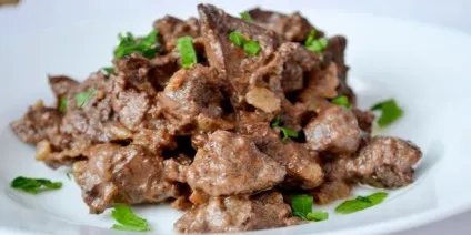 Куряча печінка в сметані рецепти приготування з фото (печінка) Куряча печінка в сметані рецепти приготування з фото