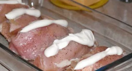 Курка з грибами і сиром в духовці, як готувати, страви (цибулею) Курка з грибами і сиром в духовці, як готувати, страви