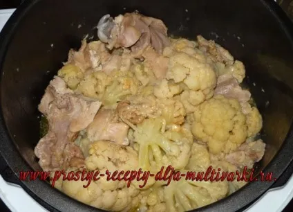 Курка з кольоровою капустою в мультиварці (капустою) Курка з кольоровою капустою в мультиварці
