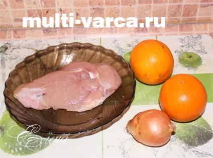 Курка з апельсинами в мультиварці 1 (апельсини) Курка з апельсинами в мультиварці 1